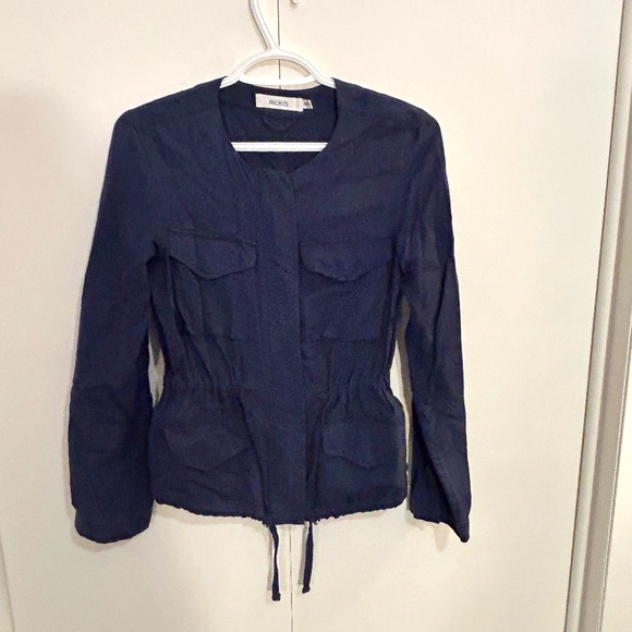 Ricki's Size XS Navy Blue Drawstring Jacket - Picture 1 of 10